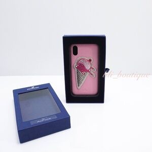 NIB Swarovski 5452596 No Regrets Ice Cream Smartphone Case iPhone X / XS Pink